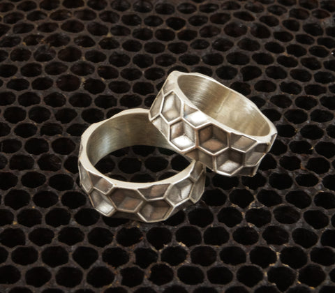 Sterling Hexagon Ring